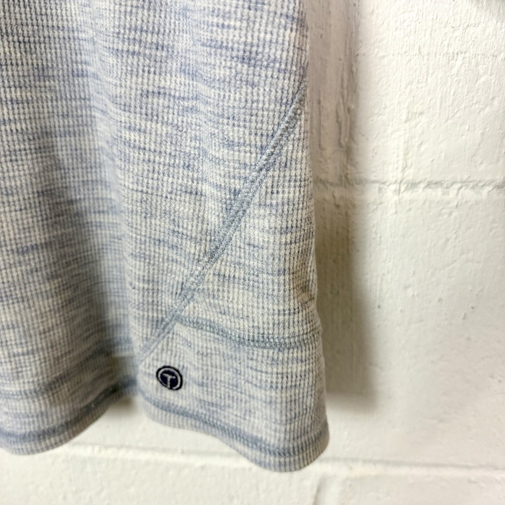 T by Talbots Thermal Top Blue Long Sleeve Casual Weekend Cozy Athleisure 2X - Picture 6 of 13